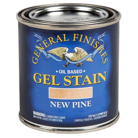 GENERAL FINISHES 1/2 Pt New Pine Gel Stain Oil-Based Heavy Bodied Stain NPH